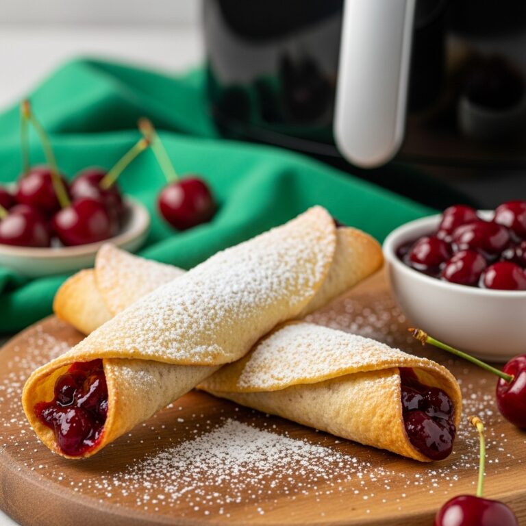 Air Fryer Cherry Pie Taquitos