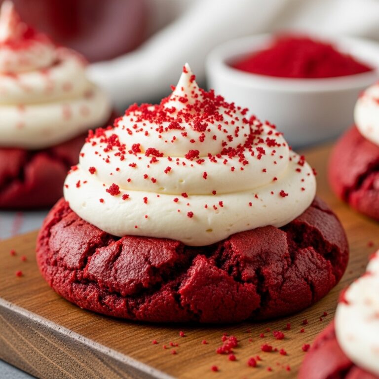 CRUMBL COPYCAT RED VELVET COOKIES RECIPE