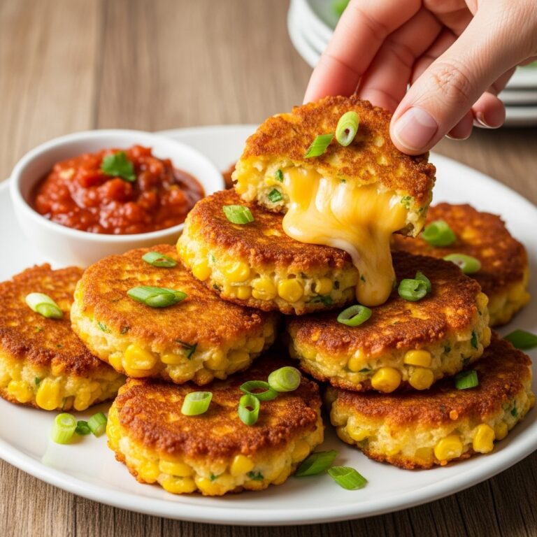 Cheesy Corn Fritters