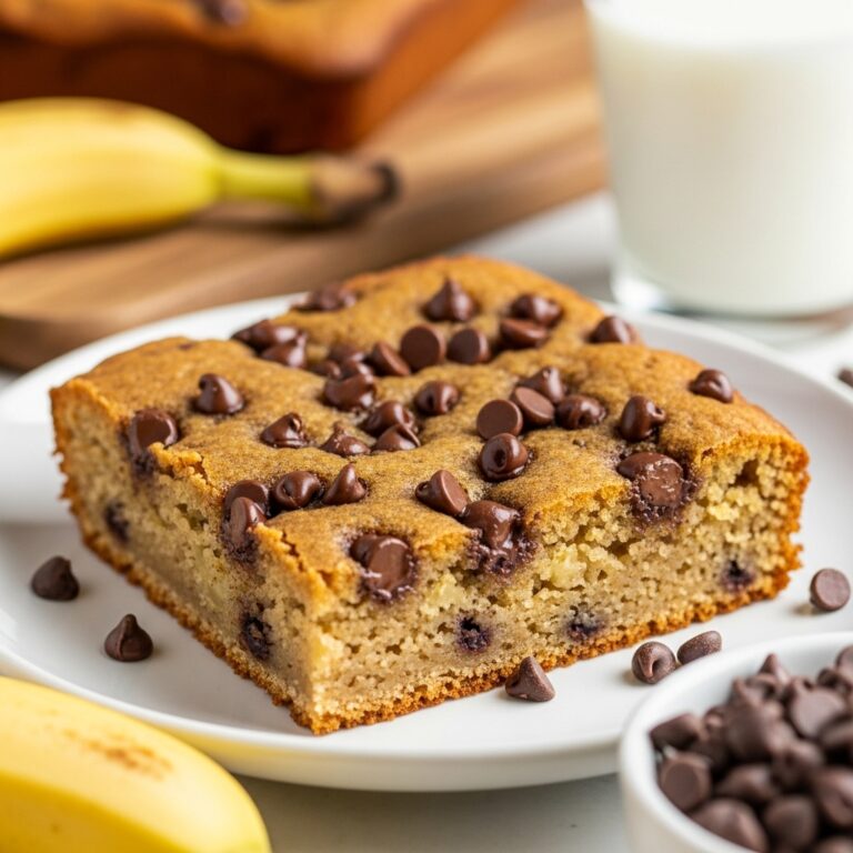 Chocolate Chip Banana Bars Recipe
