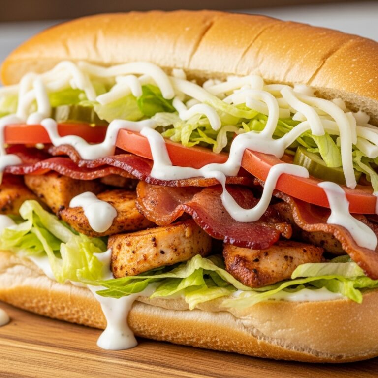 Chopped Chicken Turkey Bacon Ranch Sub