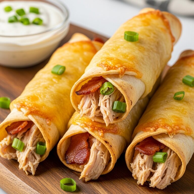 Keto Chicken Turkey Bacon Ranch Taquitos
