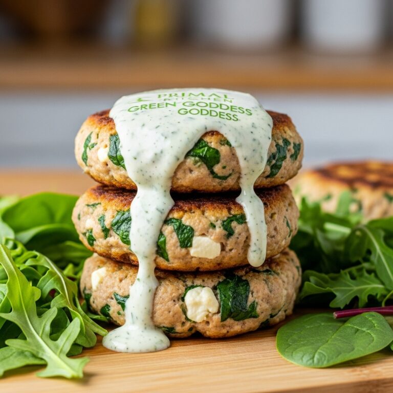 Keto Spinach Feta Turkey Burgers
