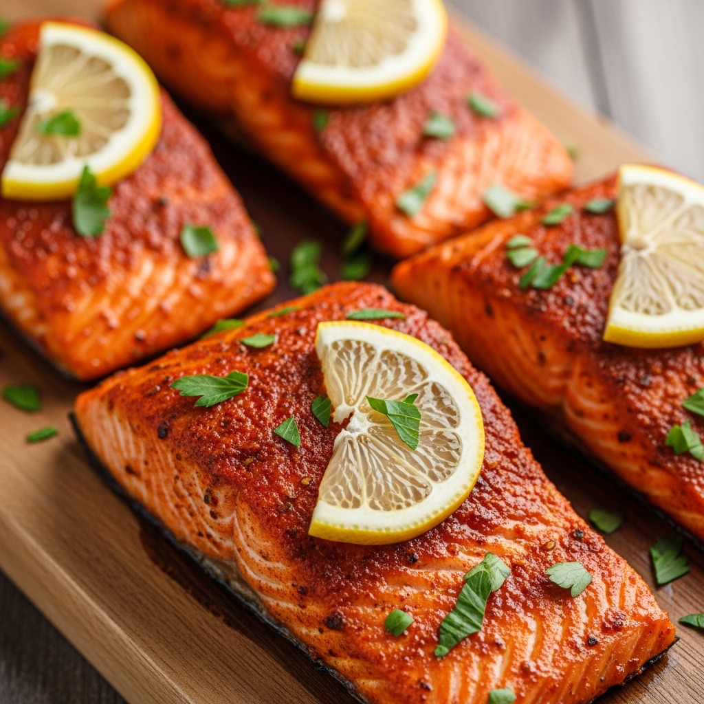 Spicy Cajun Baked Salmon