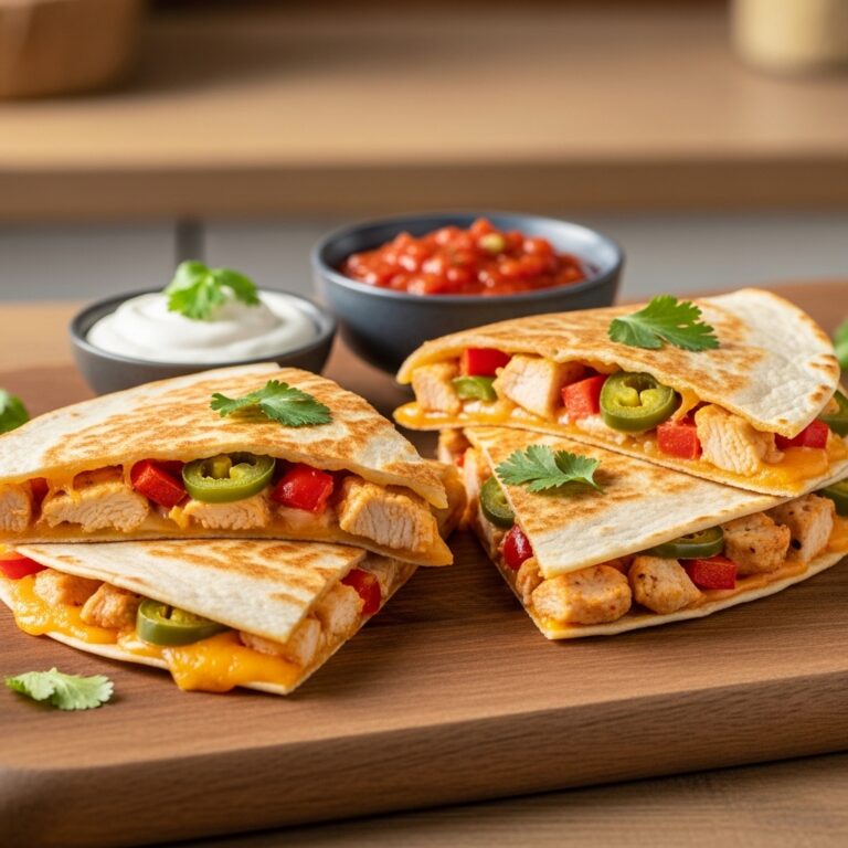 Spicy Chicken Quesadillas