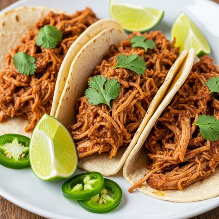 Spicy Pulled Chicken Tacos
