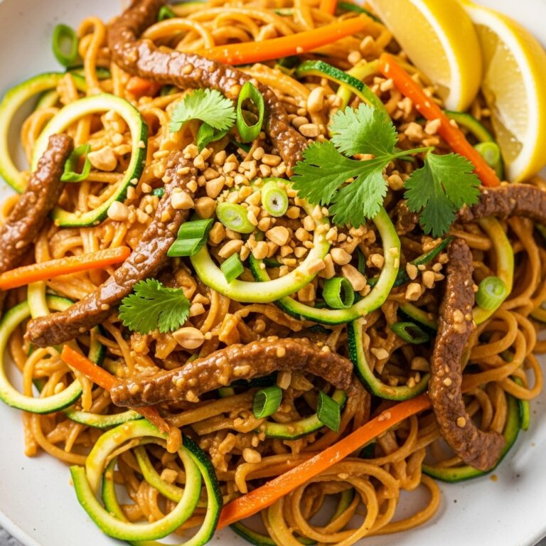 Spicy Zucchini Noodle Pad Thai