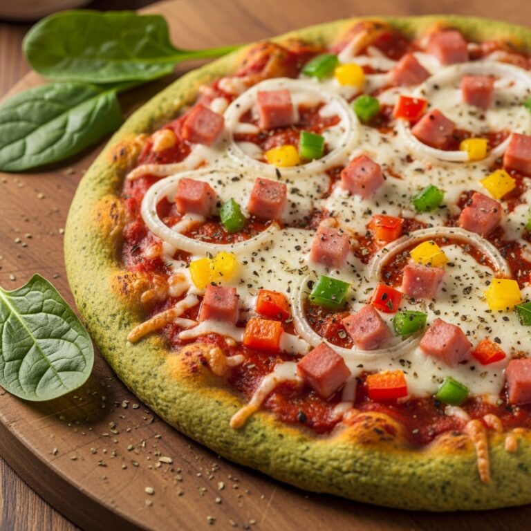 Spinach Crust Pizza