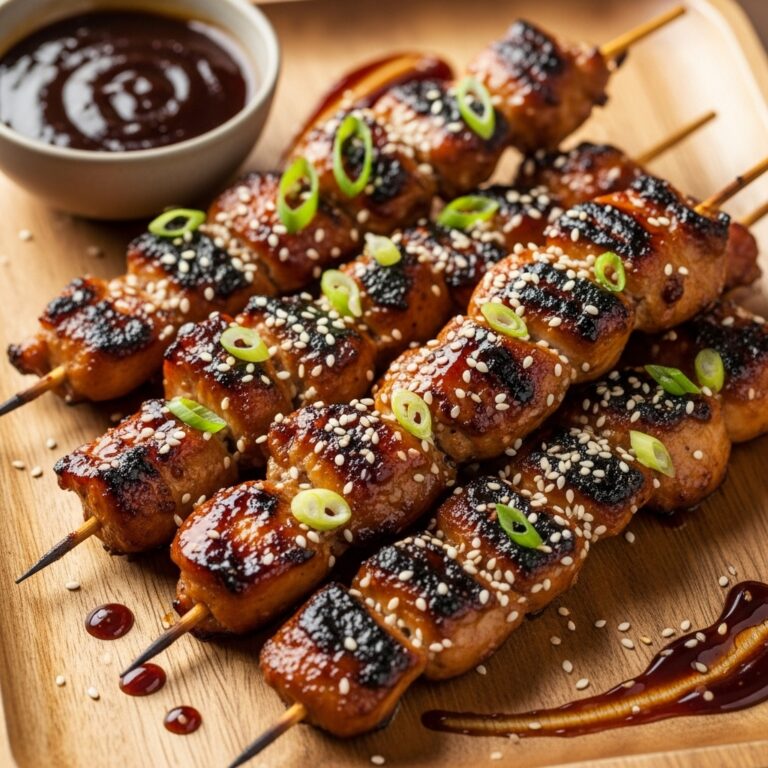 Sticky Chicken Skewers
