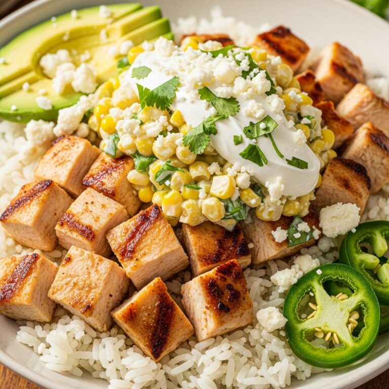 Street Corn Chicken Rice Bowl Recipe