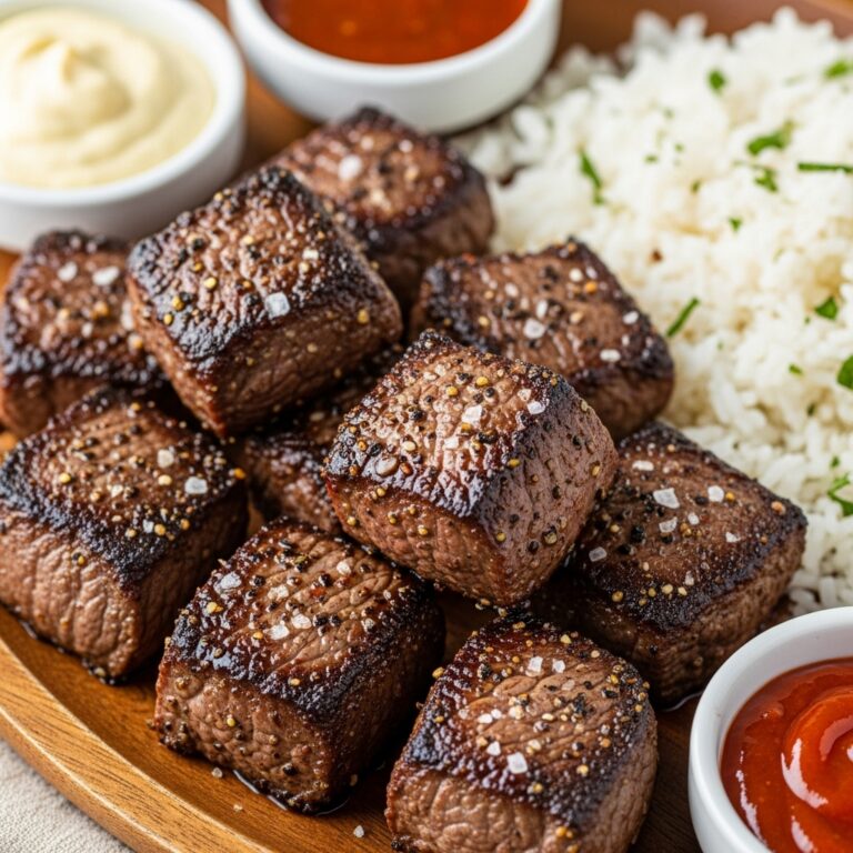 Air Fryer Juicy Steak Bites