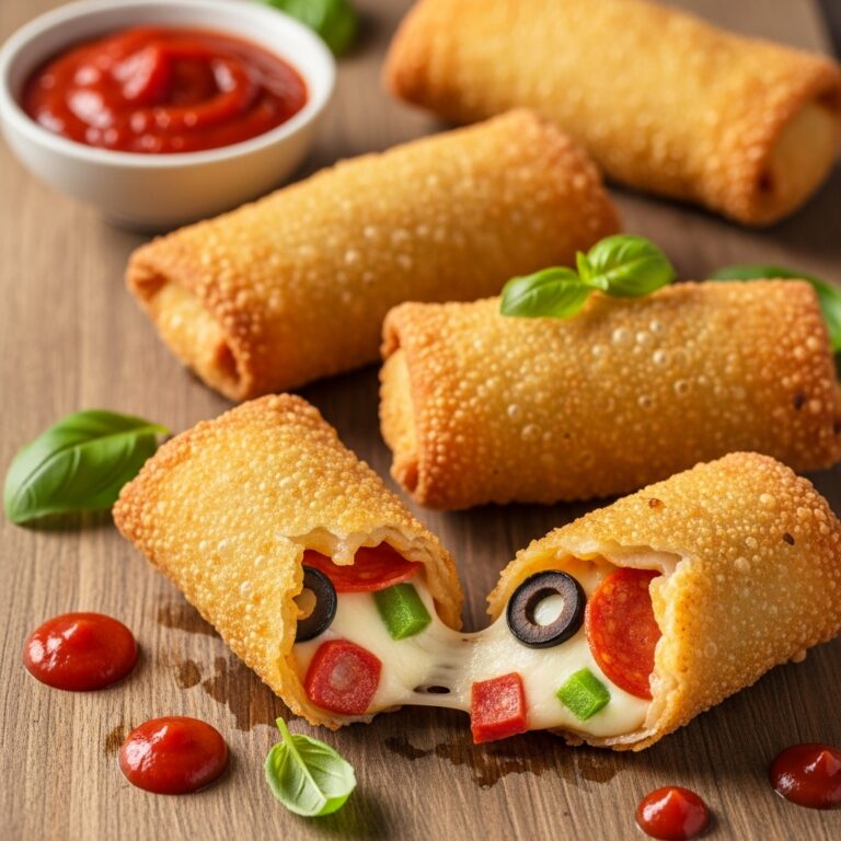 Air Fryer Pizza Egg Rolls