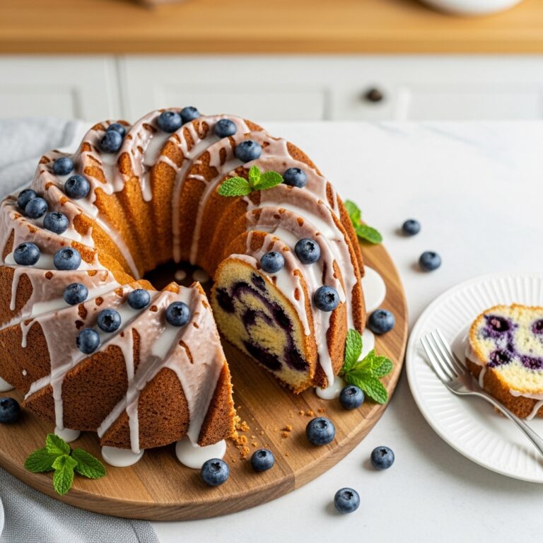 Blueberry Breakfast Bundt Cake