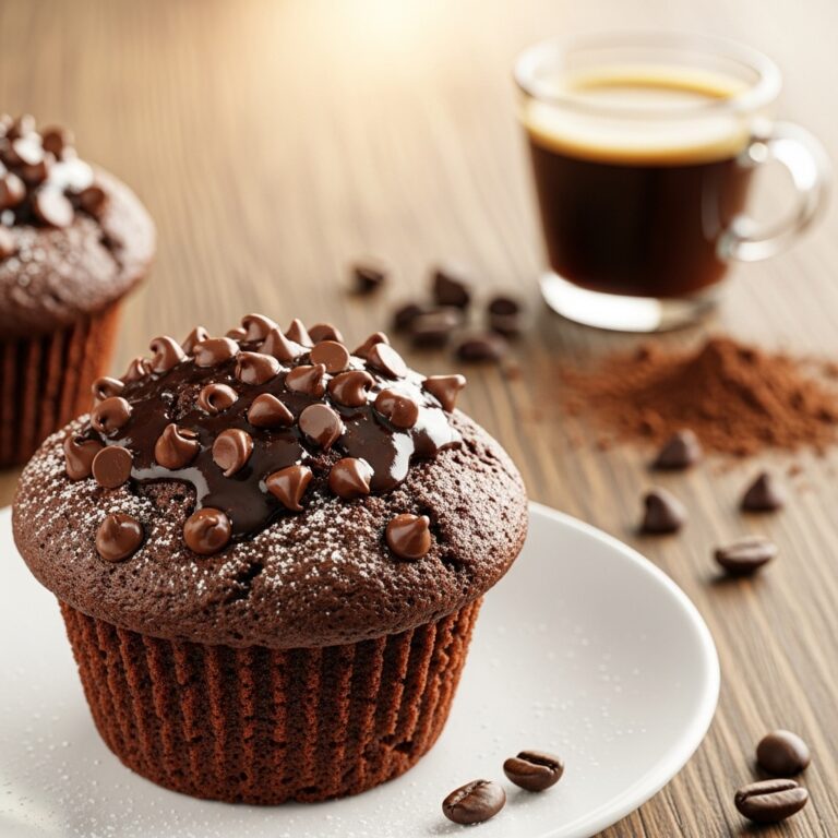 Double Chocolate Espresso Muffins