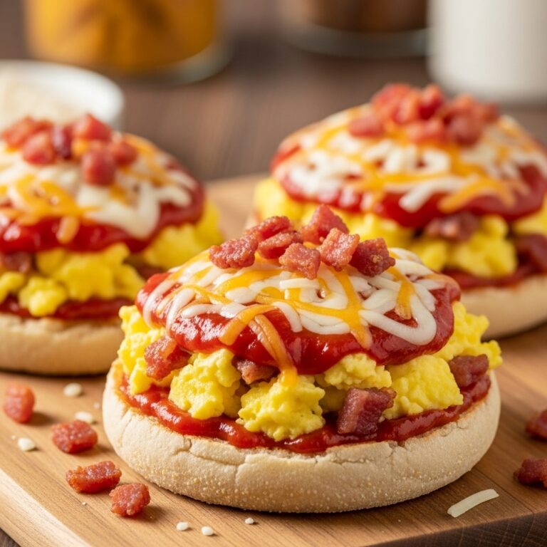 English Muffin Breakfast Pizzas