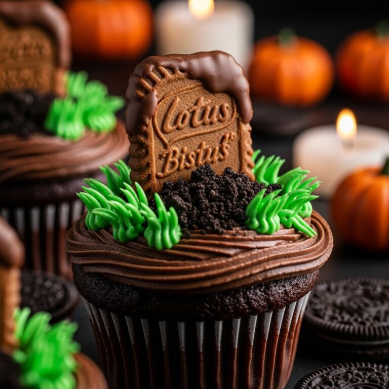 Halloween Graveyard Cupcakes