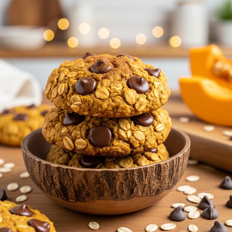 Healthy Pumpkin Oat Cookies