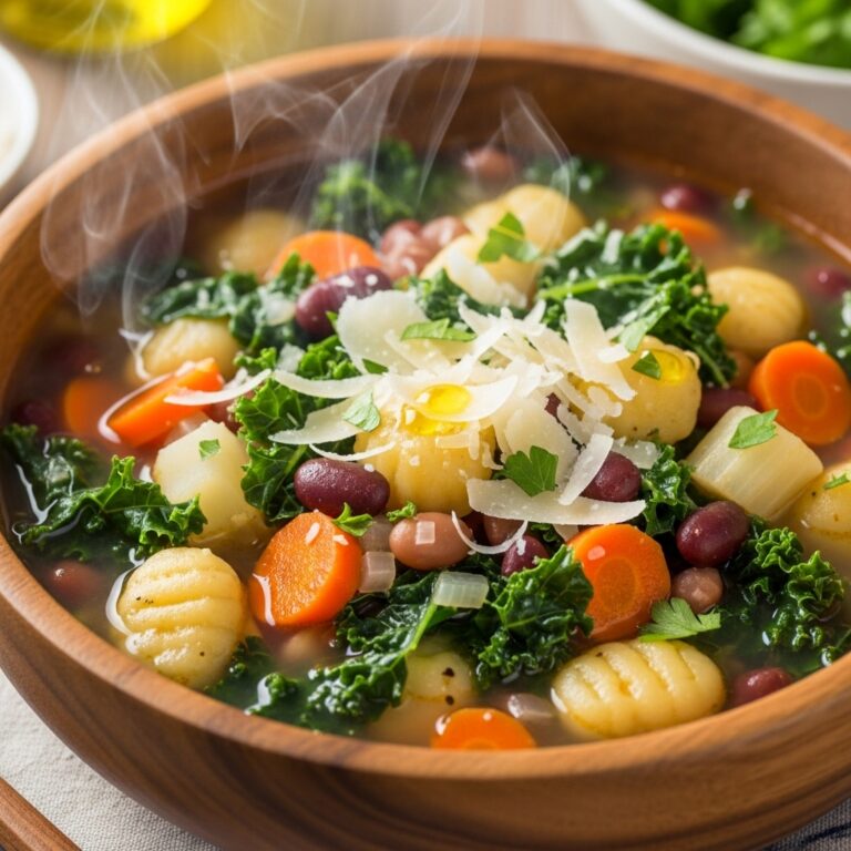 Italian Vegetable Soup with Spicy Sausage