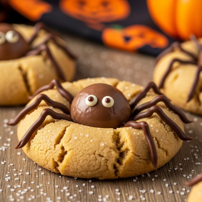Peanut Butter Spider Cookies
