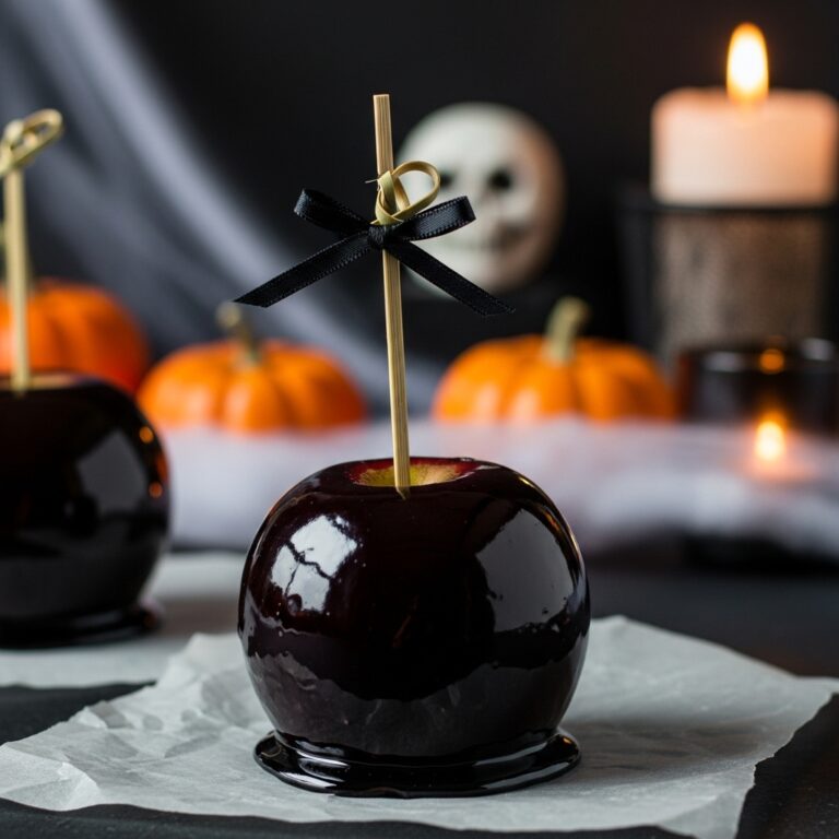 Poison Toffee Apples for Halloween