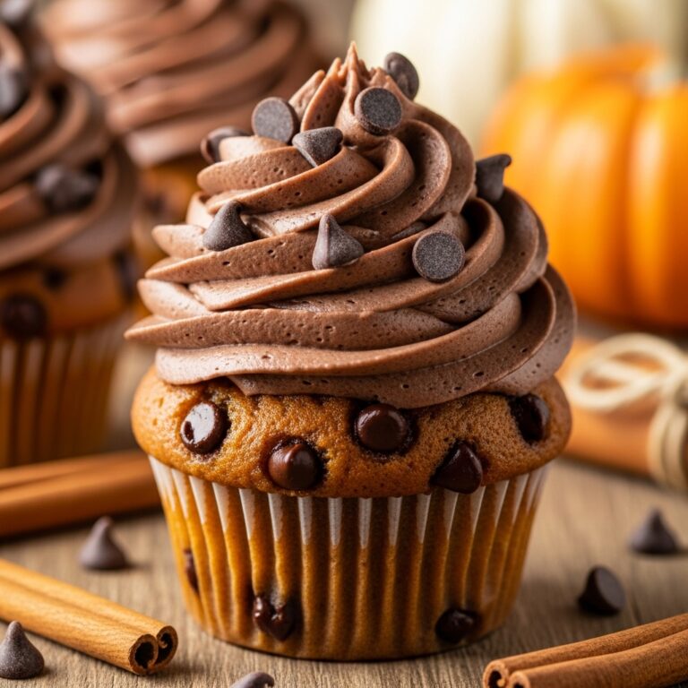 Pumpkin Chocolate Chip Cupcakes