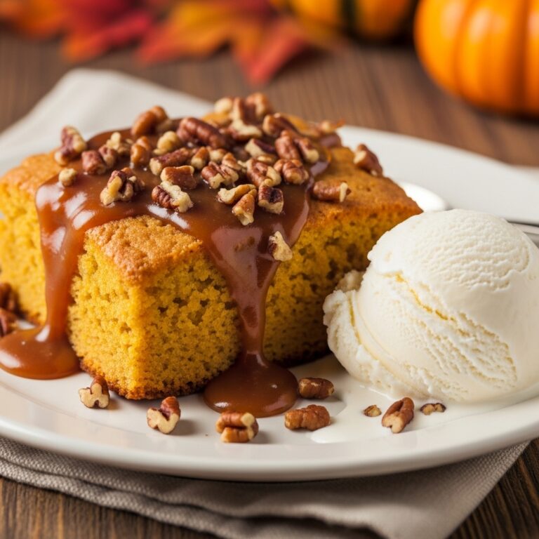 Pumpkin Pecan Cobbler