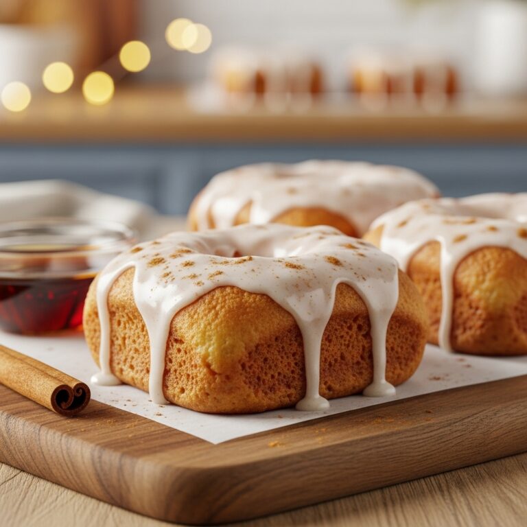 Soft Baked Maple Donut Bars