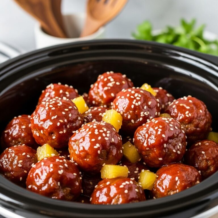 Sweet chili Meatballs Crockpot Recipe