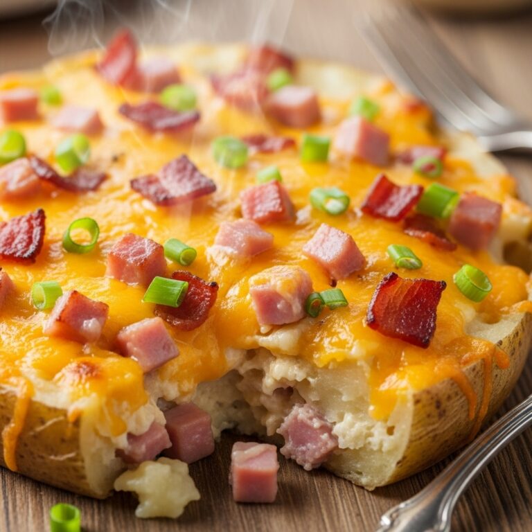 chicken ham amp Turkey Bacon Cheesy Potatoes