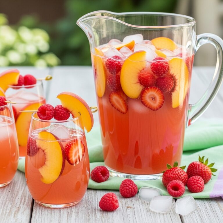 Chilled Peach Moscato Sangria