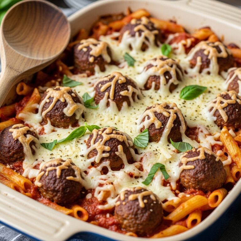 Dump-and-Bake Meatball Casserole