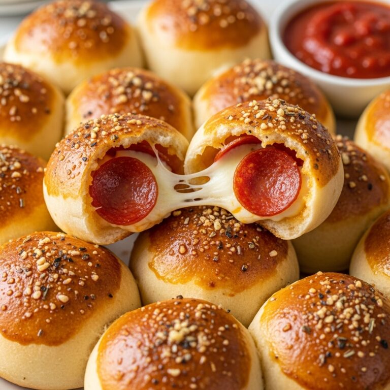Easy Pepperoni Pizza Bombs