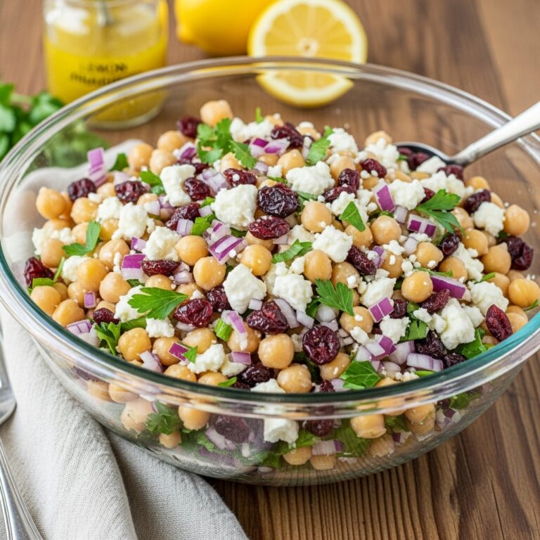 Chickpea Feta Avocado Salad