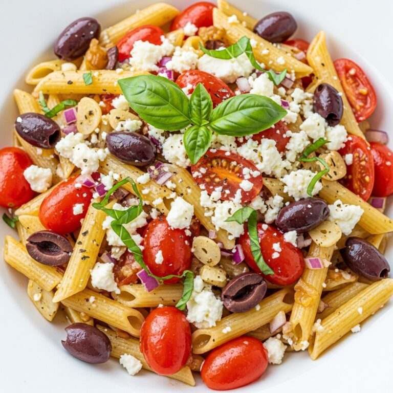 Greek Pasta with Feta and Olives 25-Minutes