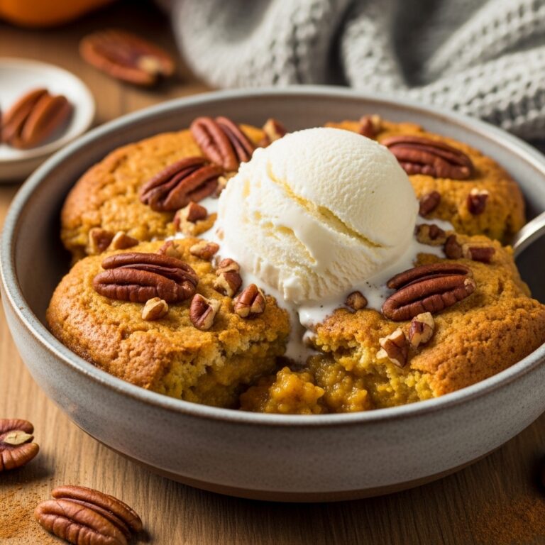 Pumpkin Pecan Cobbler