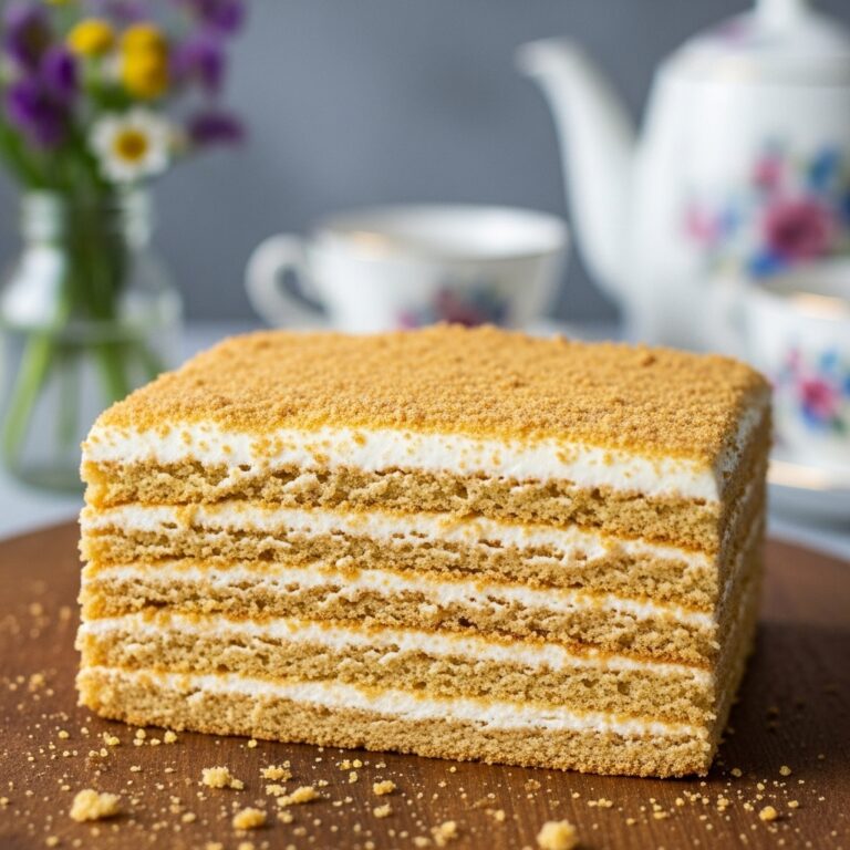 Russian Honey Cake Recipe Medovik