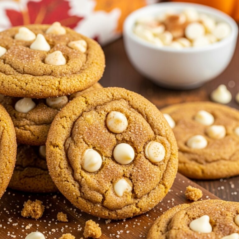 White Chocolate Pumpkin Snickerdoodles
